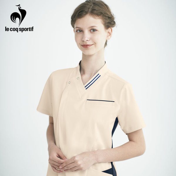 画像2: 【le coq sportif】ユニセックスVネックスクラブ／UQM1557 (2)