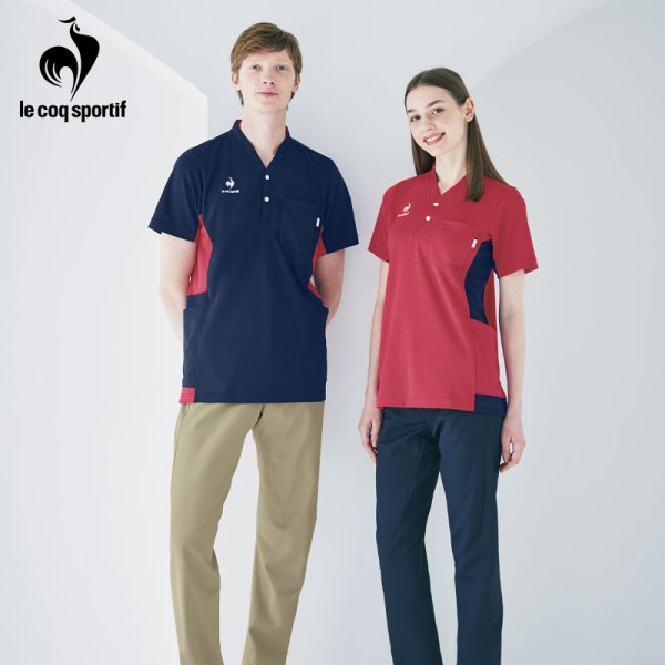 画像1: 【le coq sportif】ニットシャツUnisex／UZL3210 (1)