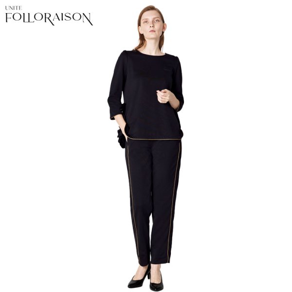 画像1: 【FOLLORAISON】フリルトップス（六七分袖）／FR-0005 (1)