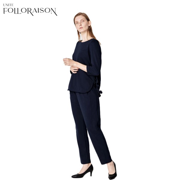 画像2: 【FOLLORAISON】フリルトップス（六七分袖）／FR-0005 (2)