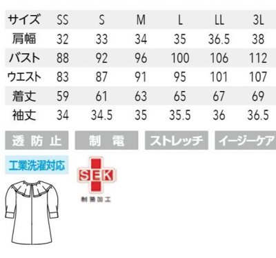 画像1: 【FOLLORAISON】チュニック（六分袖）／FR-0002