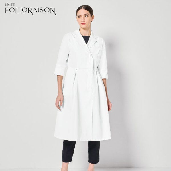 画像1: 【FOLLORAISON】ドクターコート（七分袖） (1)