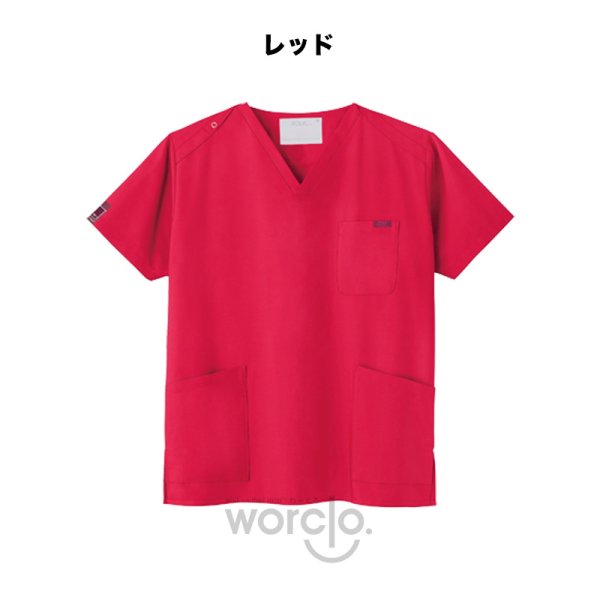 画像1: 【PANTONE】スクラブ（レッド）7000SC-8 (1)