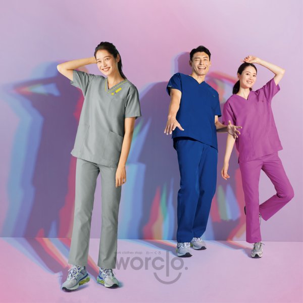 画像2: 【PANTONE】スクラブ（ホワイト） 7000SC-1 (2)