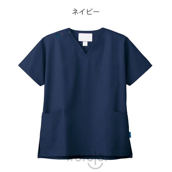 画像5: 【ジアスクラブ】男女兼用スクラブ半袖／7070SC (5)