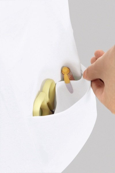 画像7: 【モンブラン】ナースジャケット半袖(ミント) 73-1946 (7)