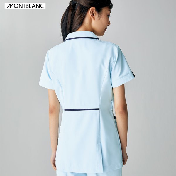 画像4: 【モンブラン】レディス　ナースジャケット半袖／73-242 (4)