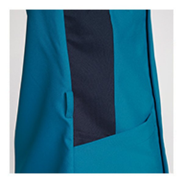 画像4: 【ZiP】メンズジップスクラブ（ホワイト×ネイビー） 1016EW-7 (4)