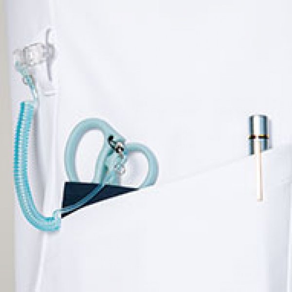 画像7: 【ZiP】メンズジップスクラブ(ホワイト×ダークネイビー) 7053SC-1 (7)